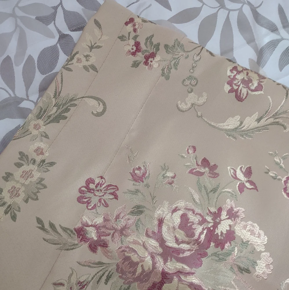 Comforter embroidered floral rope trim jacquard
